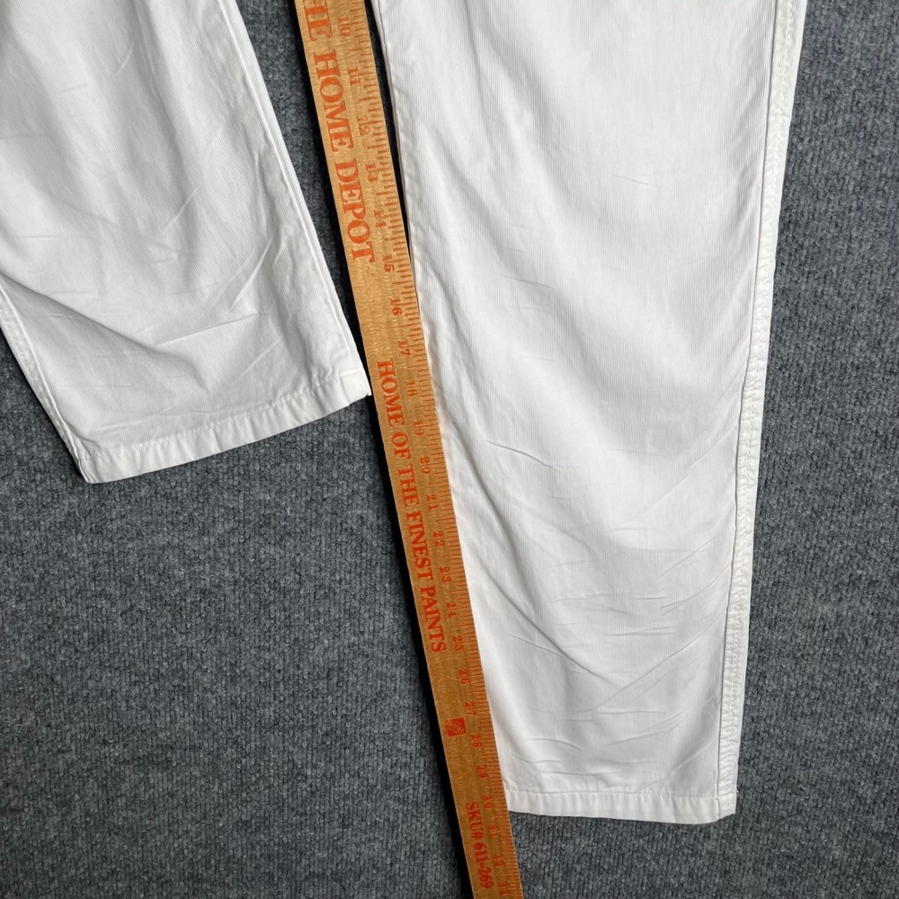 Paperbacks Mens PT 205 White Cotton Chino Pants Straight Leg Size 34 Made in USA - Picture 6 of 13